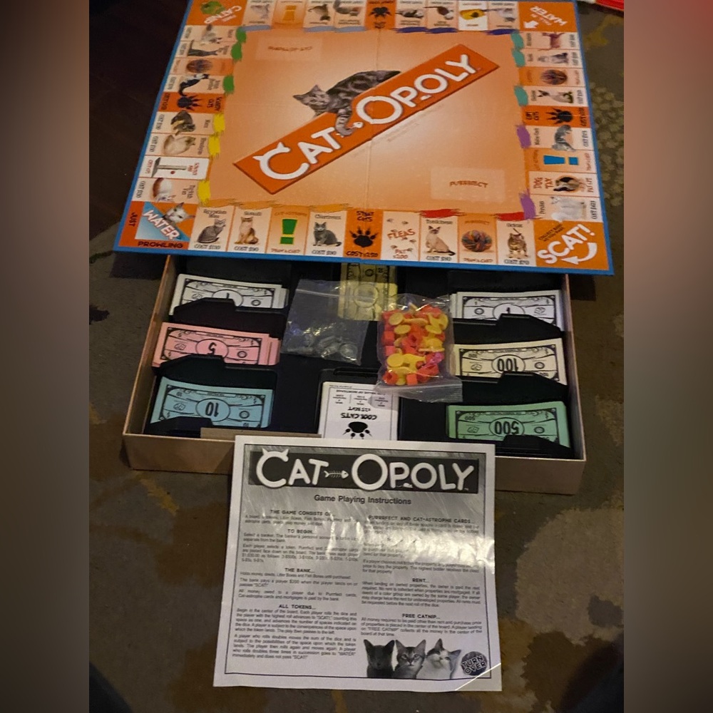 Cat-Opoly Board Game